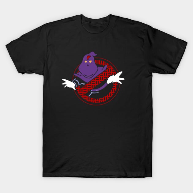 Funny Retro Ghost Ninja Villain 80's Cartoon Mashup Parody T-Shirt by BoggsNicolas